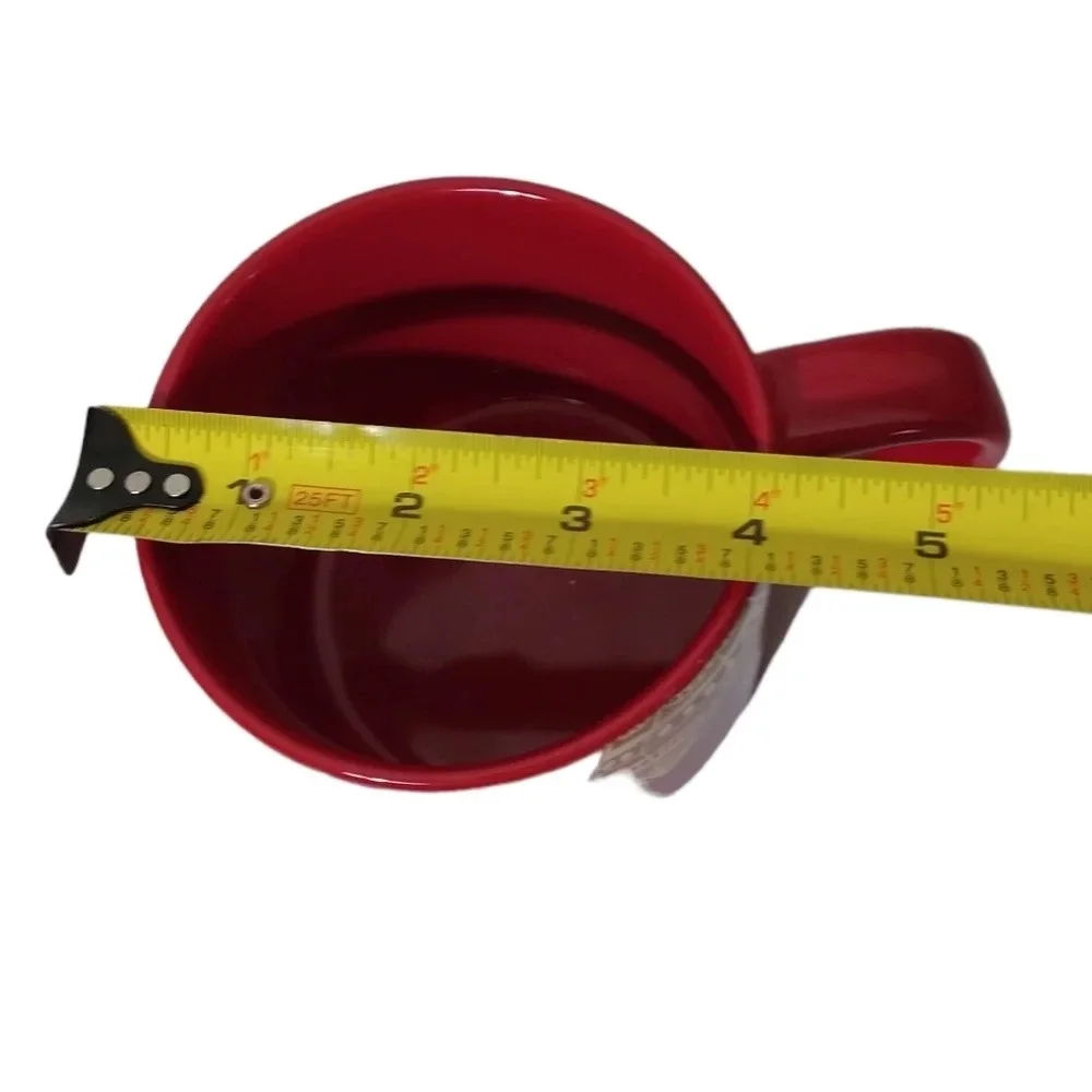 Starbucks‎ red and gold holiday Christmas ornament mug cup